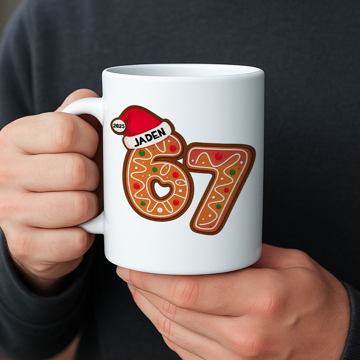Custom Six Seven - Personalized Mug - Teen Slang Funny Tree Decor, Funny Teen Grandkid Gift