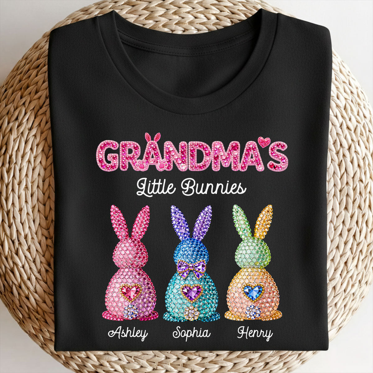 Grandma's Little Bunnies Easter - Personalized Shirt - Sentimental Gift for Grandma