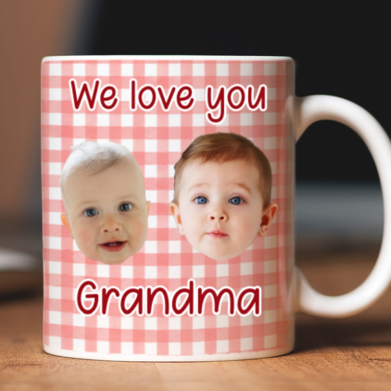 Custom Baby Face - Personalized Mug - First Time Grandparents Gift