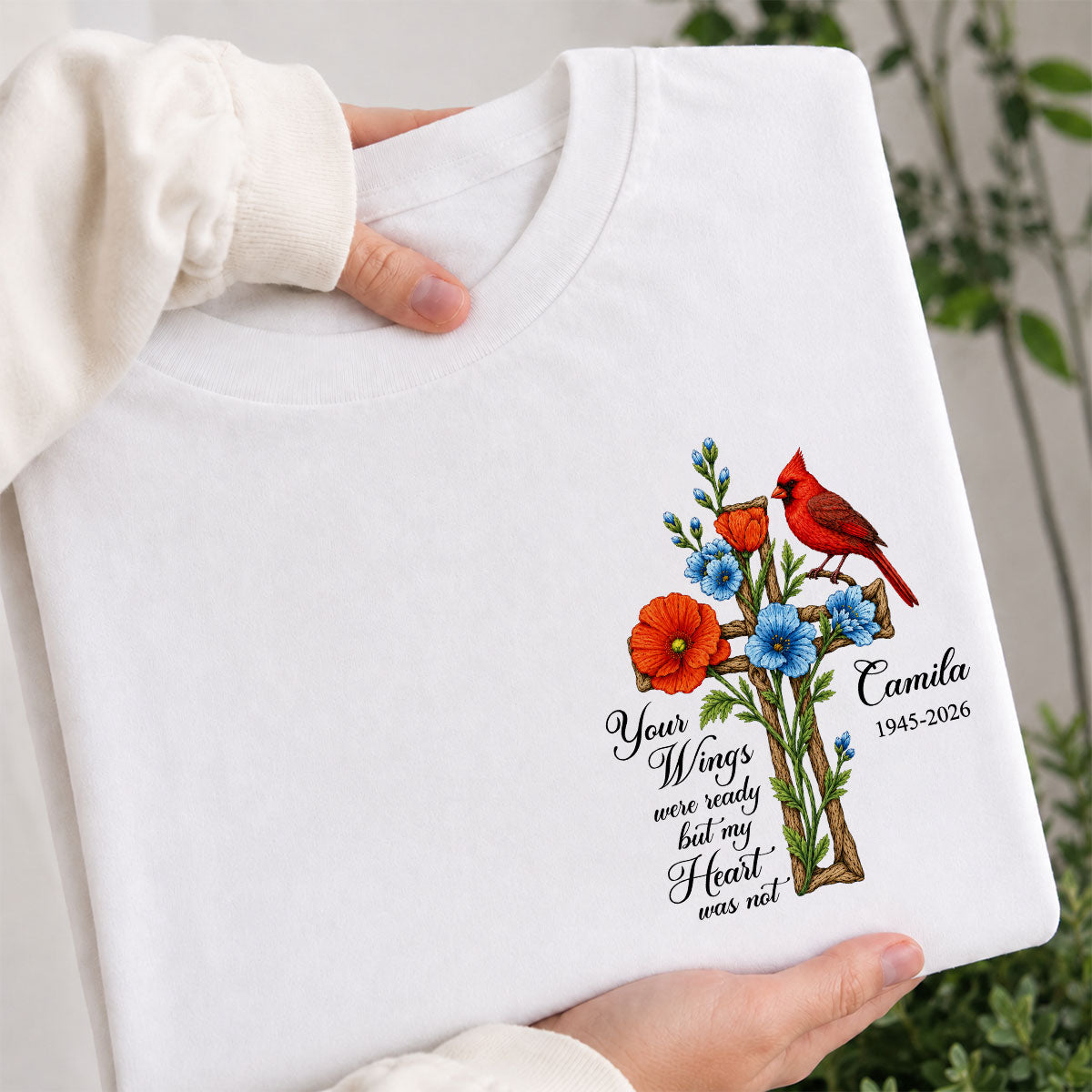 Memorial Cardinal Your Wings Were Ready - Personalized Shirt - Remembrance Gift