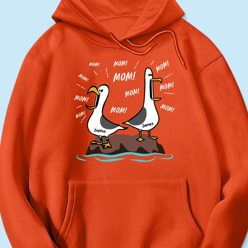 Seagull Mom Mom Mom Custom Name - Personalized Shirt - Funny Mother's Day Gift For Mom