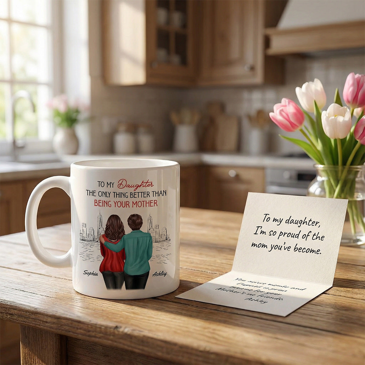 From Mom Dad To Daughter Watching You Be A Mom - Personalized Mug - Mother's Day Gift For Daughter