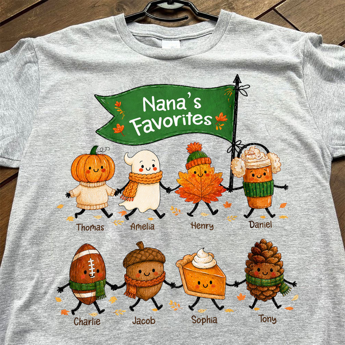 On-trend Fall Season Funny Kids - Personalized Shirt - Gift For Grandmas, Moms