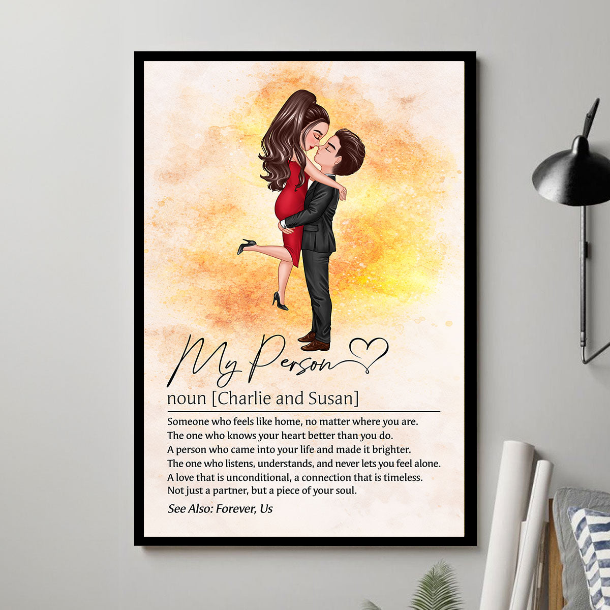 My Person Definition - Personalized Poster - Gift for Couple