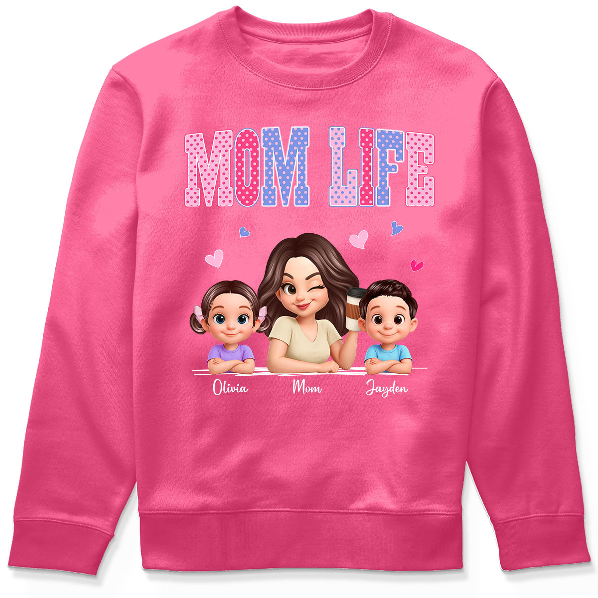 Trending 2026 Polka Dot Pattern Spring Summer Vibe Mom Life - Personalized Shirt - Gift For Mom