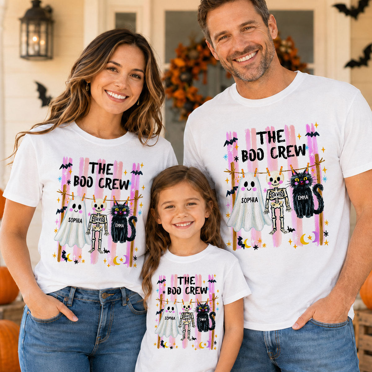Our Boo Crew Family Halloween - Personalized Shirt - Family Matching Shirts