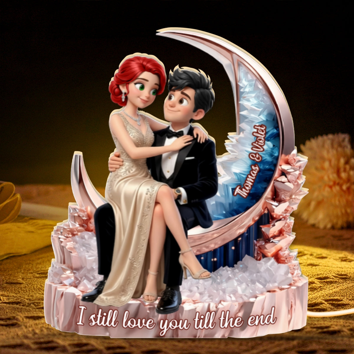 I Still Love You Till The End Romantic Couple - Personalized Light Box - Anniversary, Valentine's Day Gift, Gift For Him, Gift For Her