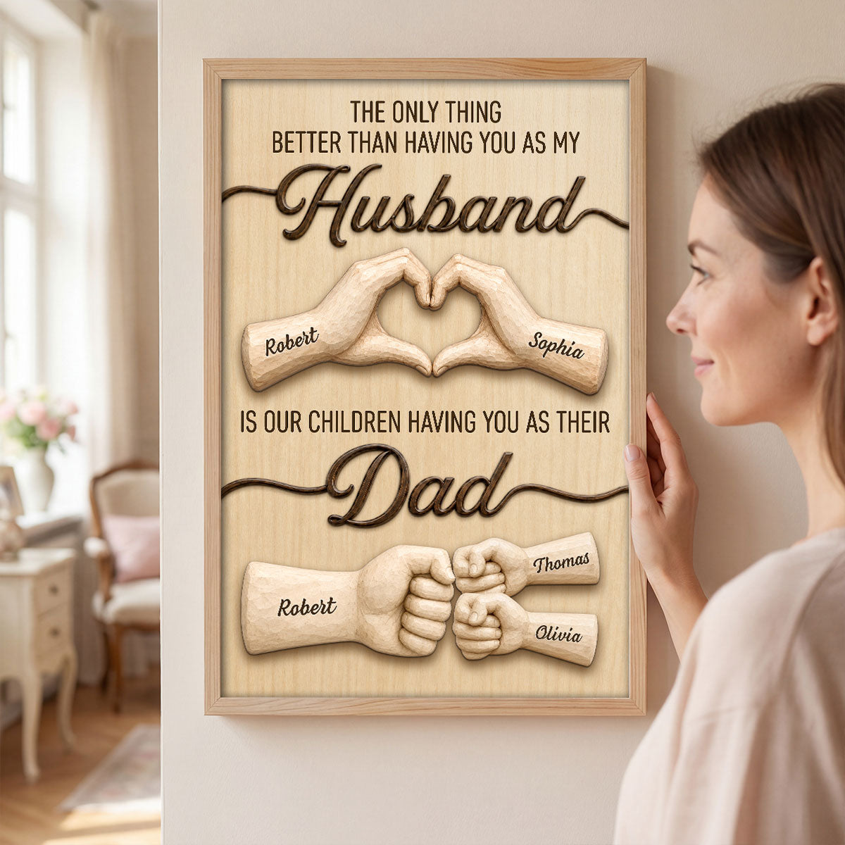 Sentimental Rustic The Only Thing Better Than Having You As Husband - Personalized Poster - Father's Day Gift For Husband, Dad