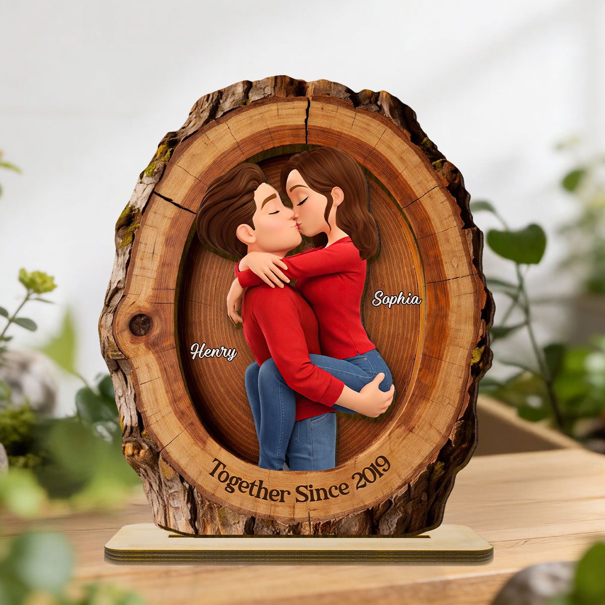 I'm Yours No Returns Or Refunds - Personalized 2-Layered Wooden Plaque - Anniversary, Valentine's Day Gift, Gift For Him, Gift For Her