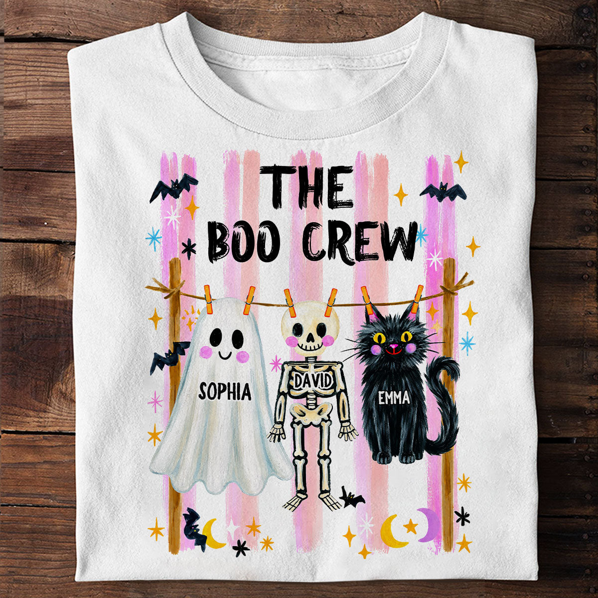 Our Boo Crew Family Halloween - Personalized Shirt - Family Matching Shirts
