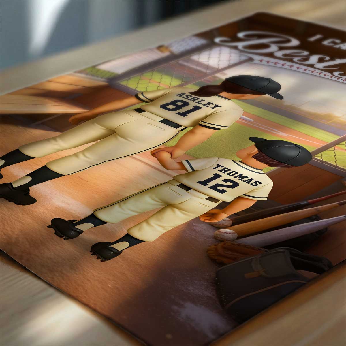 We Caught The Best Mom Baseball Dugout - Personalized Poster - Mother's Day Gift For Baseball Mom