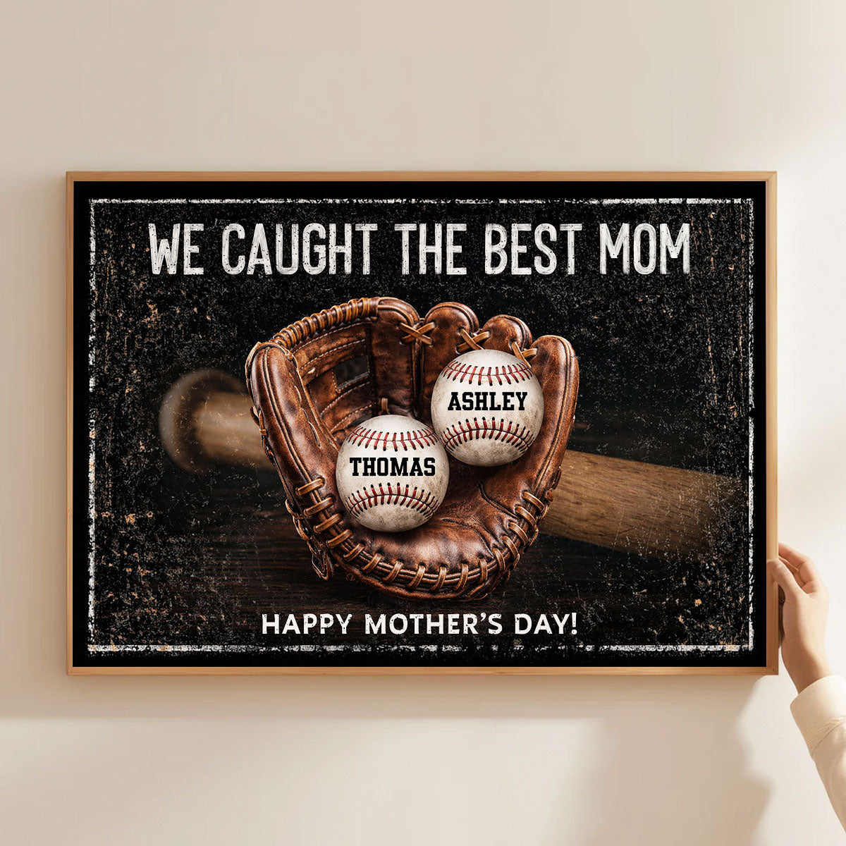 We Caught The Best Mom Dad Grandparents - Personalized Poster - Heartfelt Gift for Her, for Him