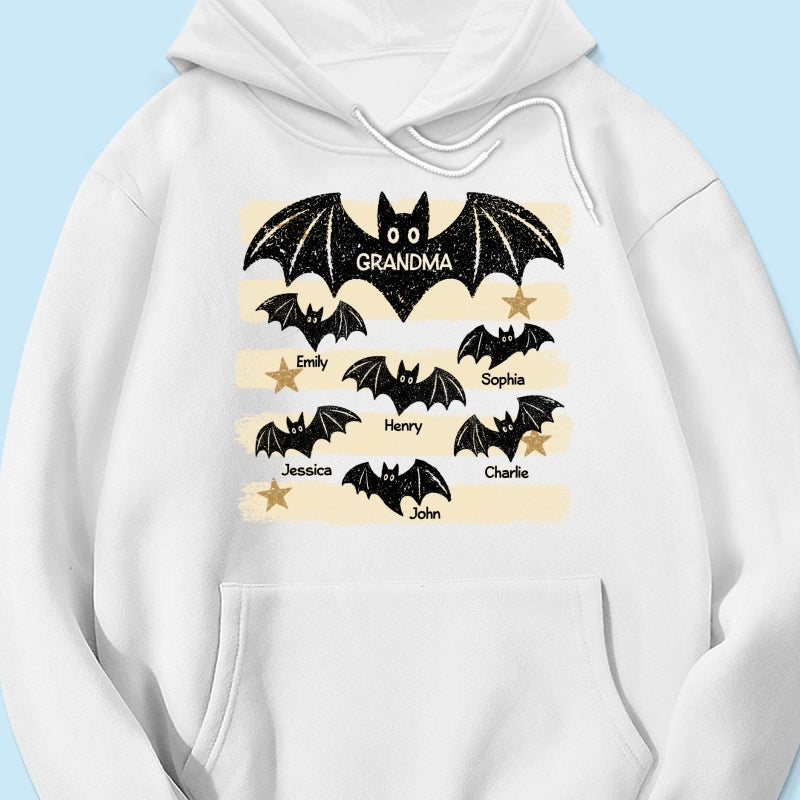 Spooky Grandma Bats - Personalized Shirt - Halloween Gift For Grandma, Mom