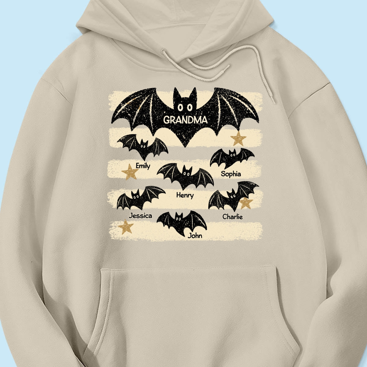 Spooky Grandma Bats - Personalized Shirt - Halloween Gift For Grandma, Mom