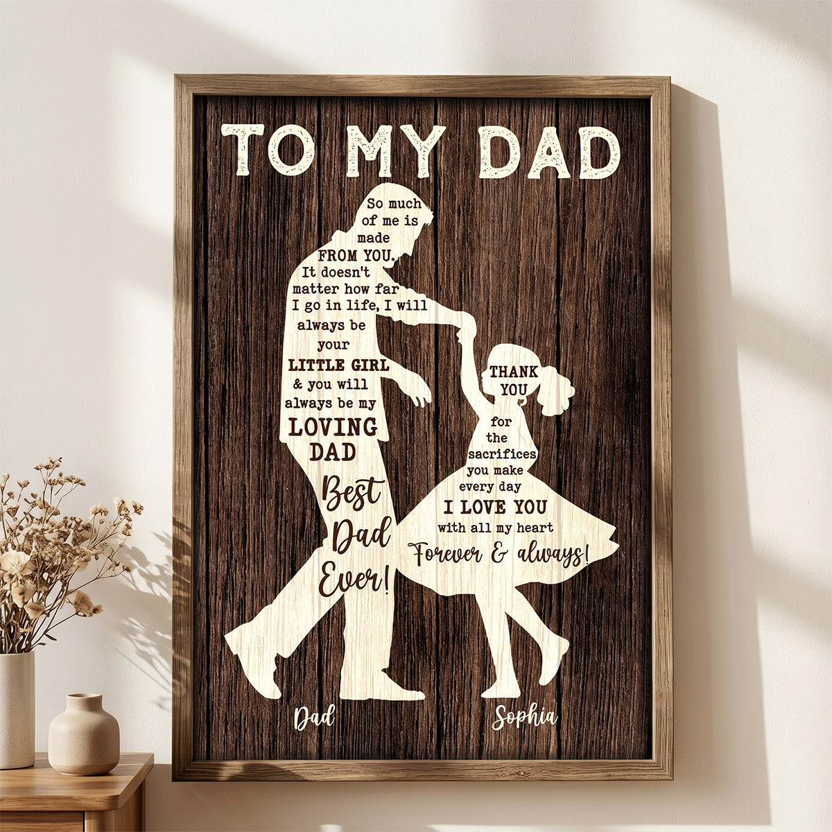 I Will Always Be Your Little Girl Father & Daughter Dancing - Personalized Poster - Sentimental Father's Day Gift For Dad From Daughter