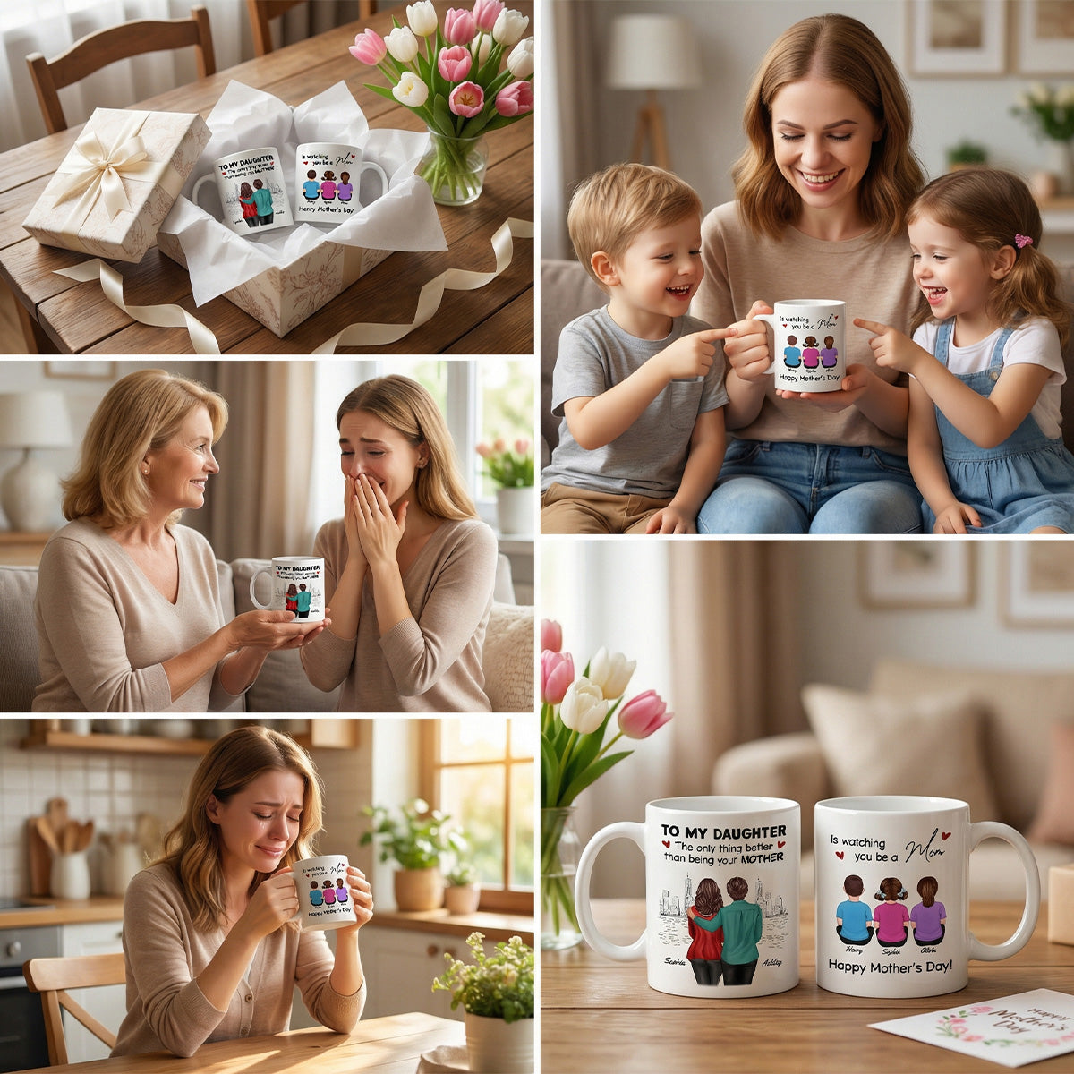 From Mom Dad Watching You Be A Mom - Personalized Mug - Mother's Day Gift For Daughter