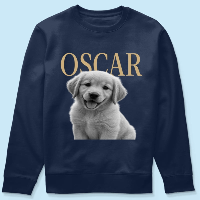 Custom Pet Photo And Name - Personalized Shirt - Vintage Shirt for Pet Lovers
