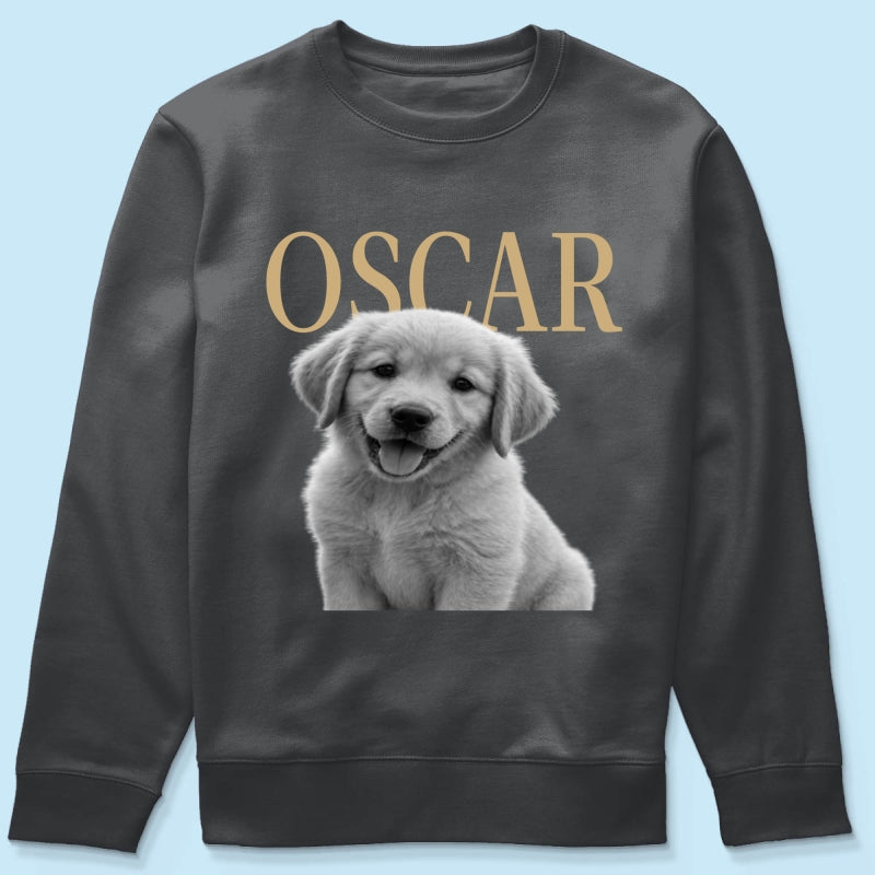 Custom Pet Photo And Name - Personalized Shirt - Vintage Shirt for Pet Lovers
