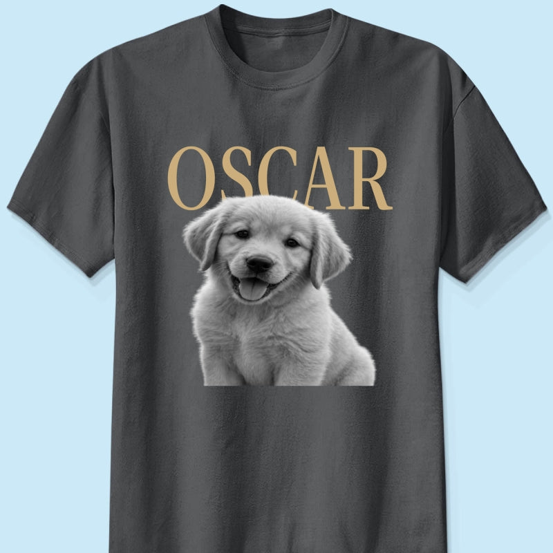 Custom Pet Photo And Name - Personalized Shirt - Vintage Shirt for Pet Lovers