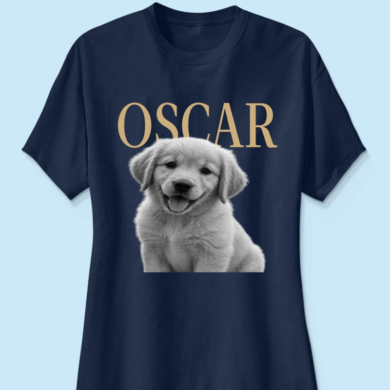 Custom Pet Photo And Name - Personalized Shirt - Vintage Shirt for Pet Lovers