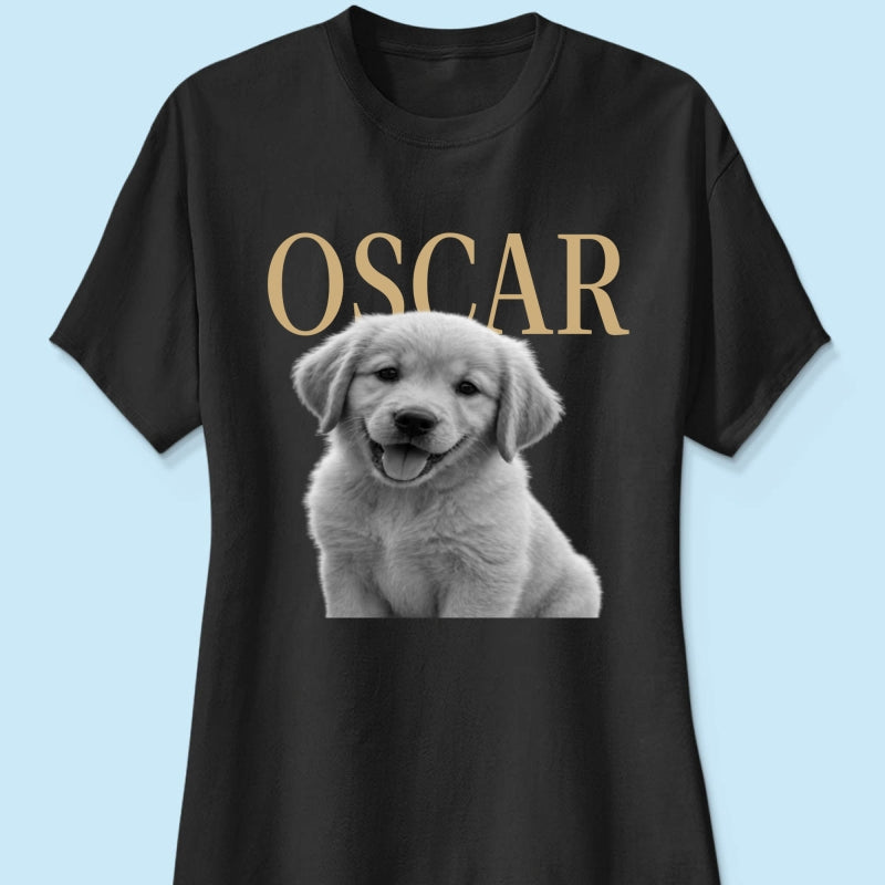 Custom Pet Photo And Name - Personalized Shirt - Vintage Shirt for Pet Lovers