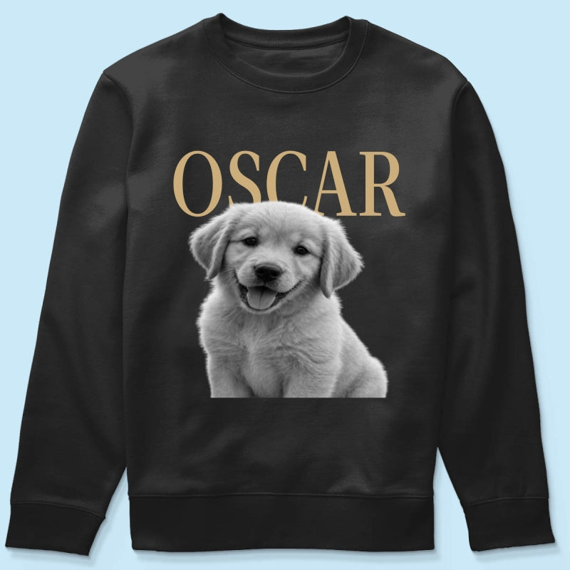 Custom Pet Photo And Name - Personalized Shirt - Vintage Shirt for Pet Lovers