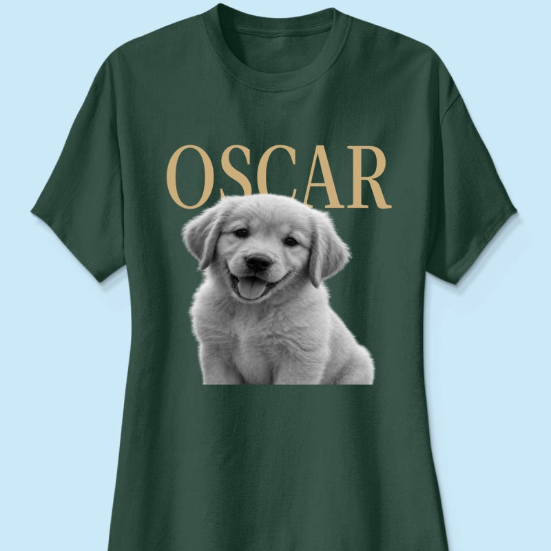 Custom Pet Photo And Name - Personalized Shirt - Vintage Shirt for Pet Lovers