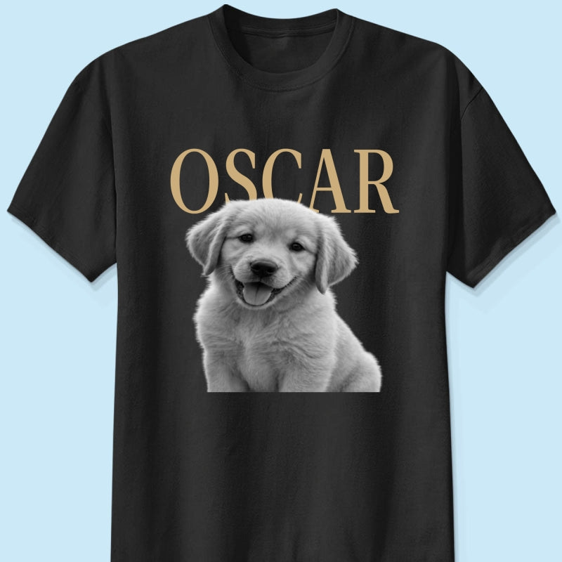 Custom Pet Photo And Name - Personalized Shirt - Vintage Shirt for Pet Lovers