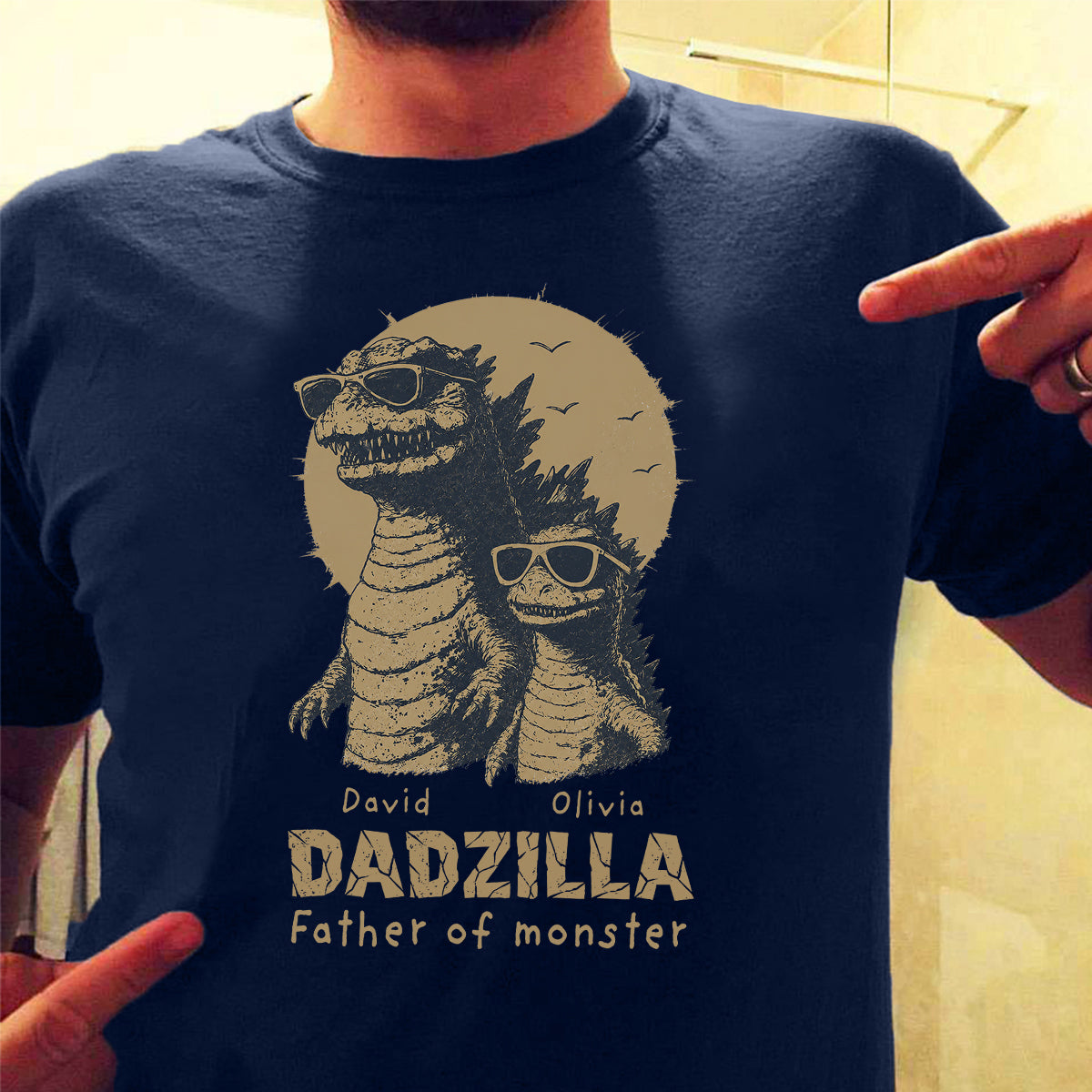 Father of Monsters - Personalized Shirt - Funny Father's Day Gift for Dad, Papa, Husband