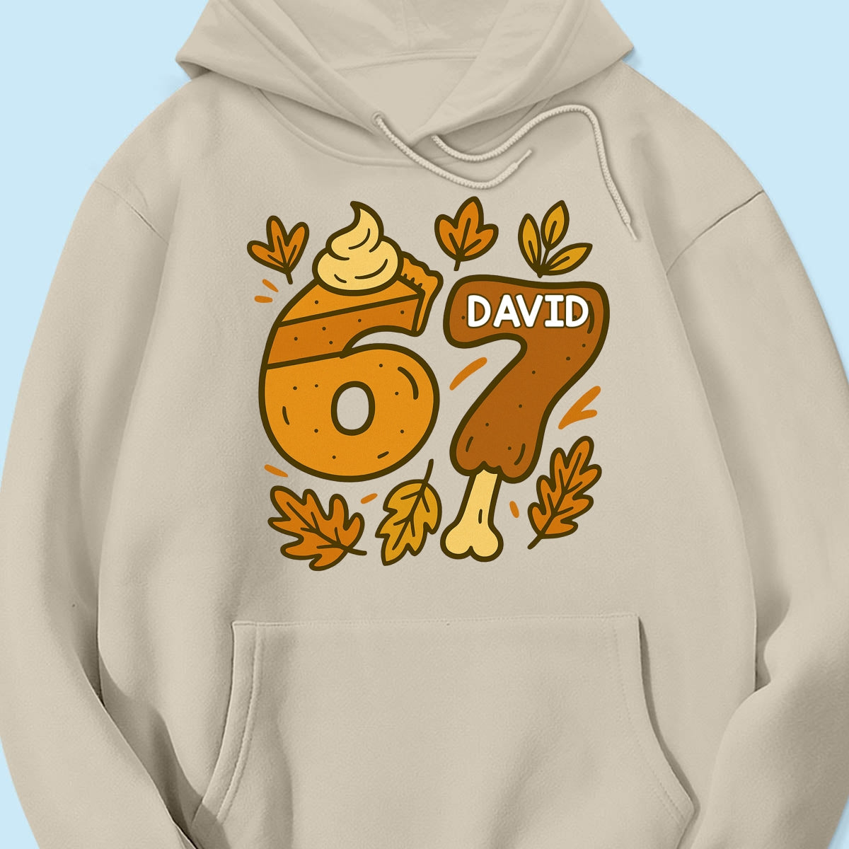 Viral Six Seven 67 Gen Z Funny Teen Slang Thanksgiving - Personalized Shirt - Christmas Gift for Daughter, Son, Grandkids