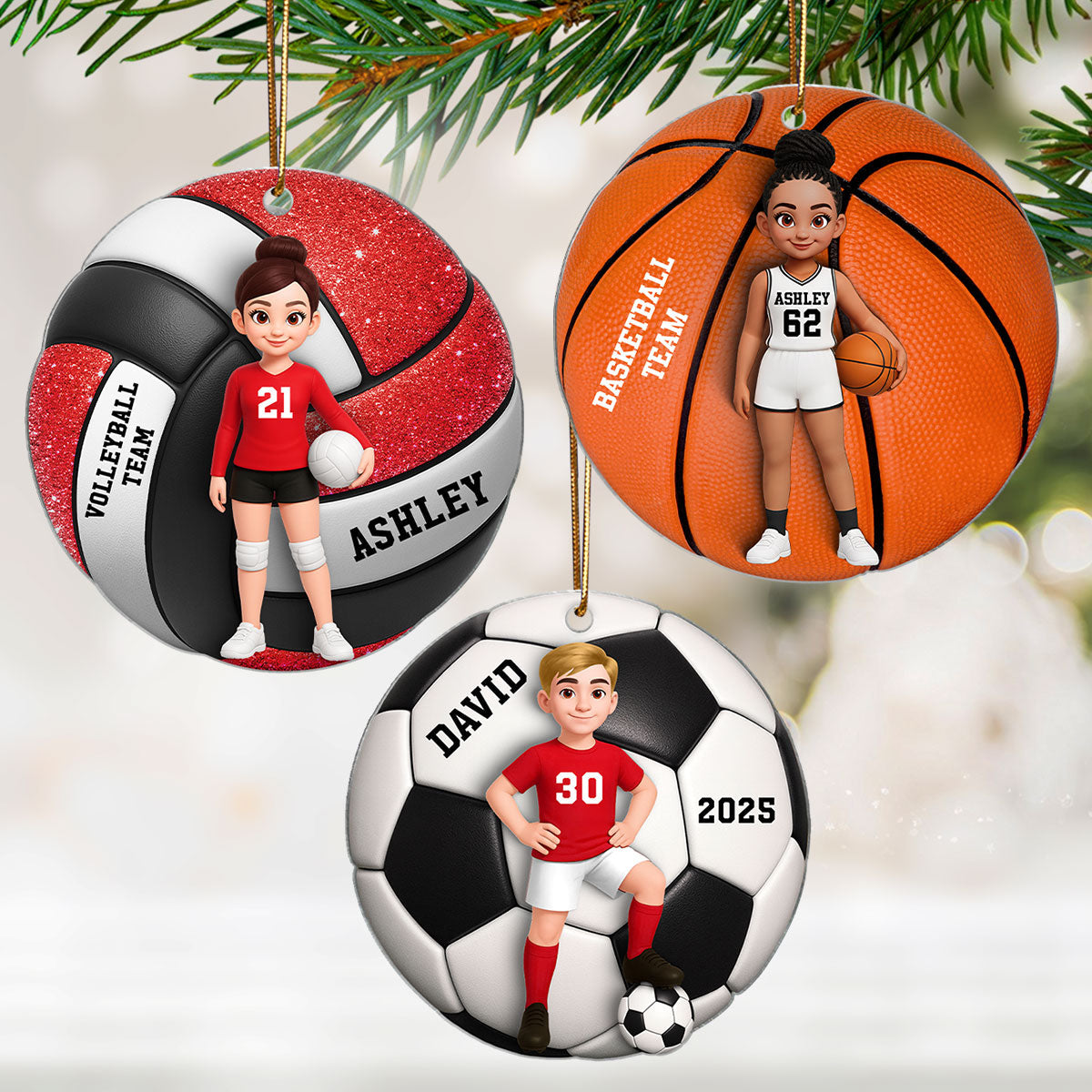 3D Effect Karate Boy Girl - Personalized Acrylic Ornament - Christmas Gift for Daughter or Son
