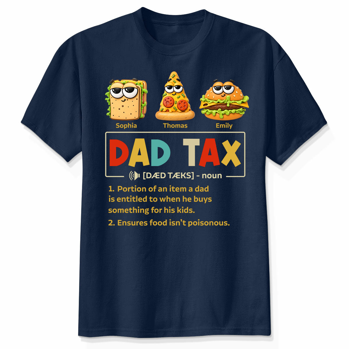 Taste Test Approved By Dad - Personalized Shirt - Heartfelt Gift For Dad, Husband