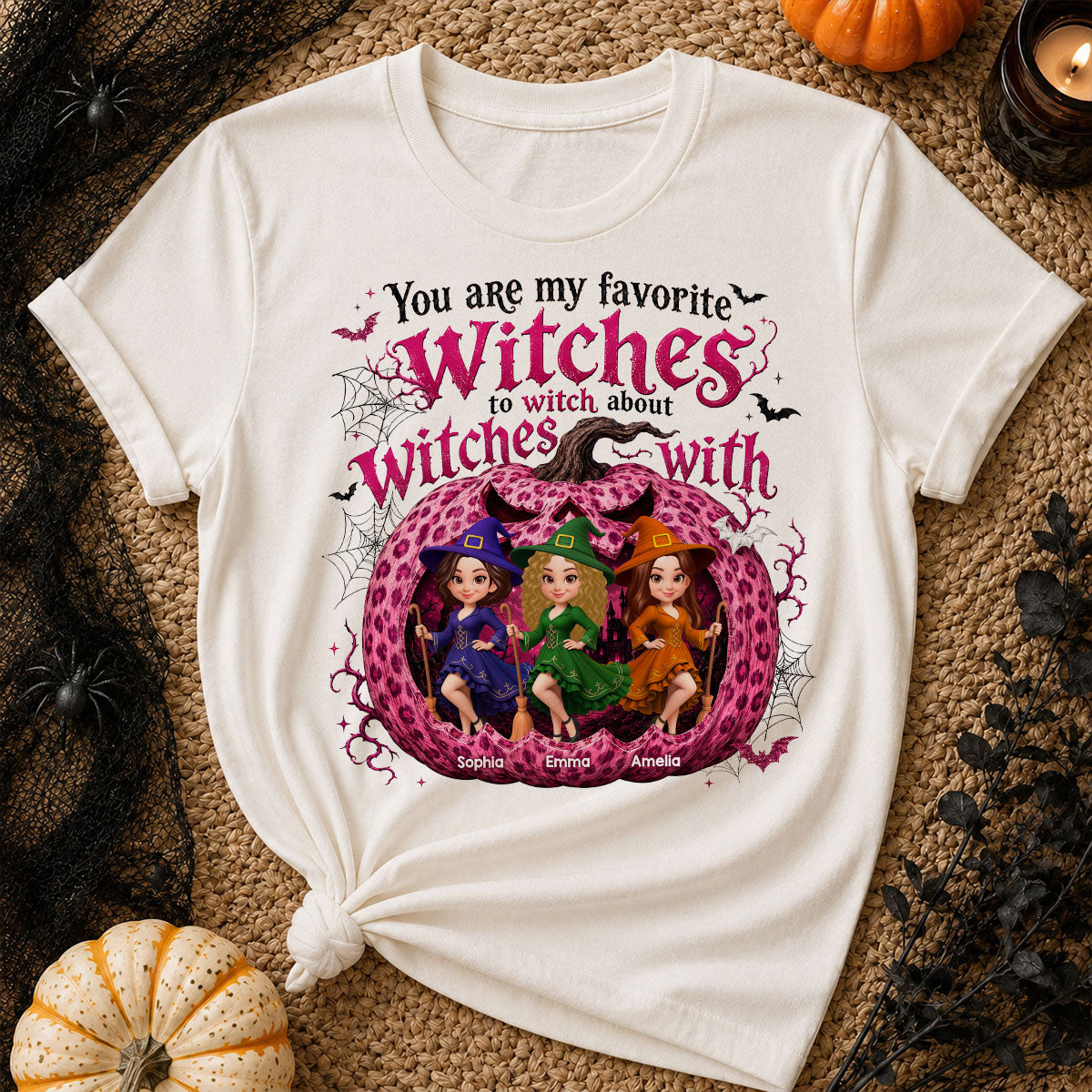 You Are My Favorite Witch Besties Halloween - Personalized Shirt - Halloween Gift For Besties