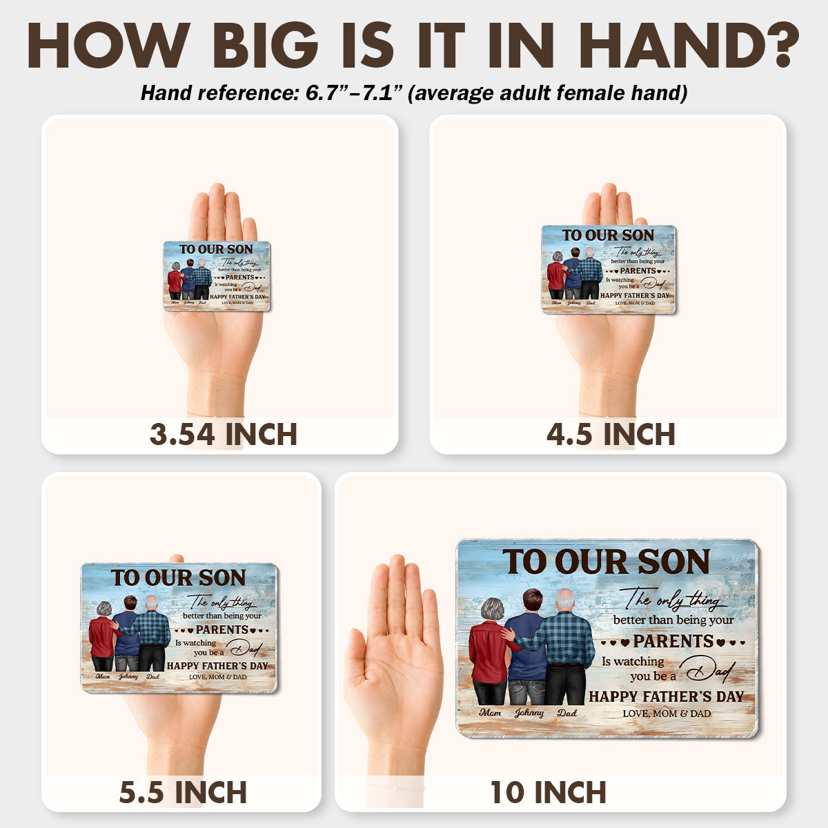 To My Son Watching You Be A Dad - Personalized Acrylic Fridge Magnet - Father's Day Gift For Son