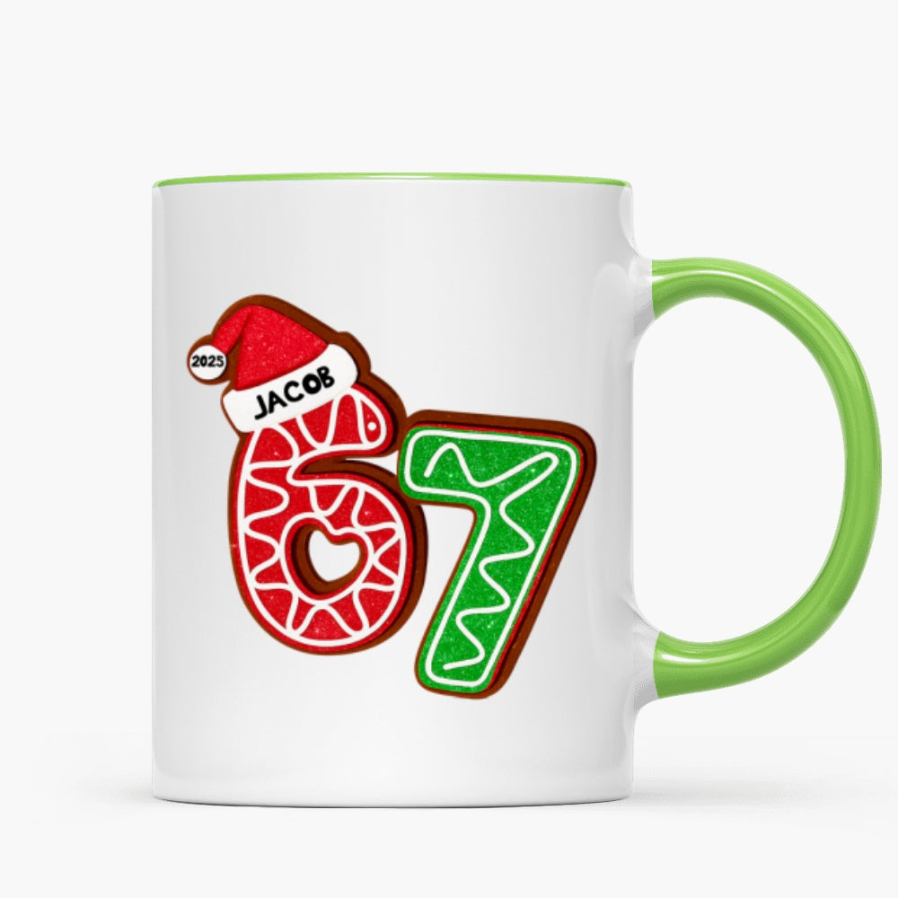 Custom Six Seven - Personalized Mug - Teen Slang Funny Tree Decor, Funny Teen Grandkid Gift