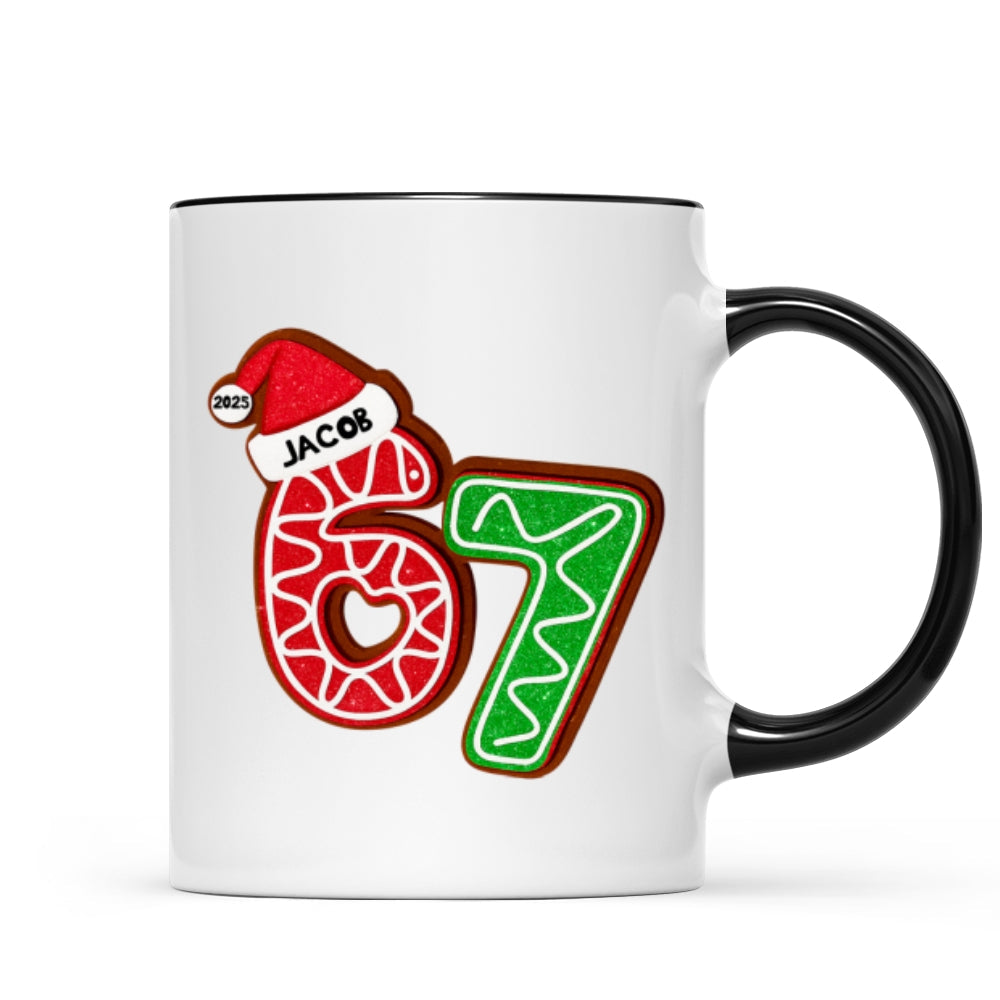 Custom Six Seven - Personalized Mug - Teen Slang Funny Tree Decor, Funny Teen Grandkid Gift