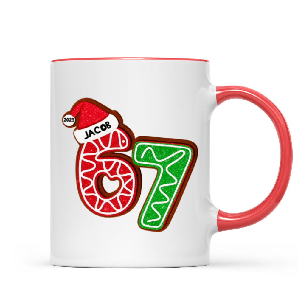 Custom Six Seven - Personalized Mug - Teen Slang Funny Tree Decor, Funny Teen Grandkid Gift