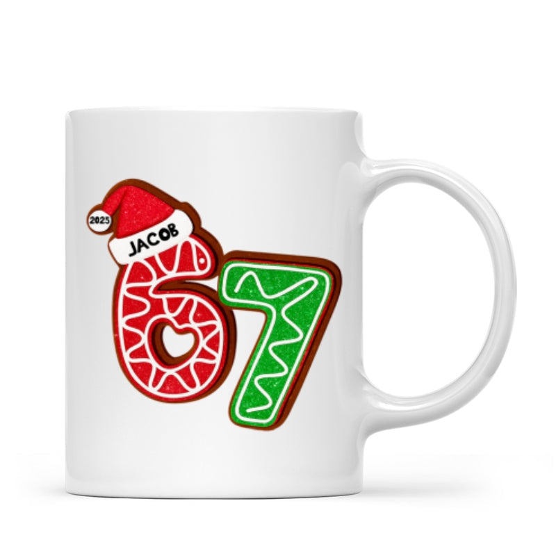 Custom Six Seven - Personalized Mug - Teen Slang Funny Tree Decor, Funny Teen Grandkid Gift