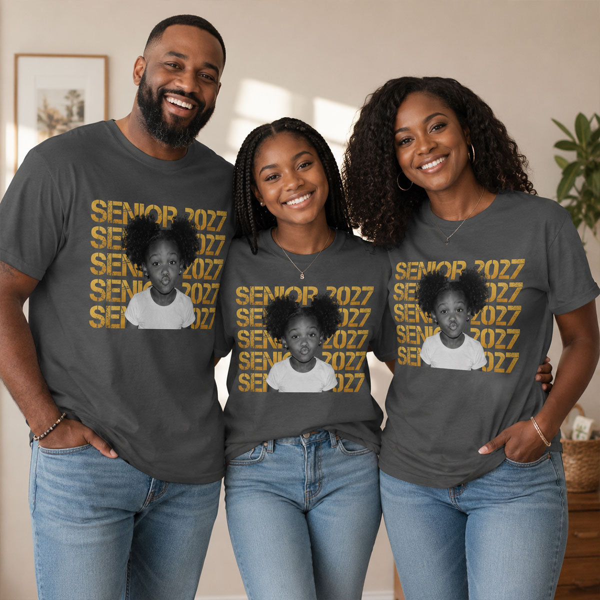 Senior 2027 Custom Photo - Personalized Shirt - First Day Of School Gift, Graduation Gift, Back To School Gift