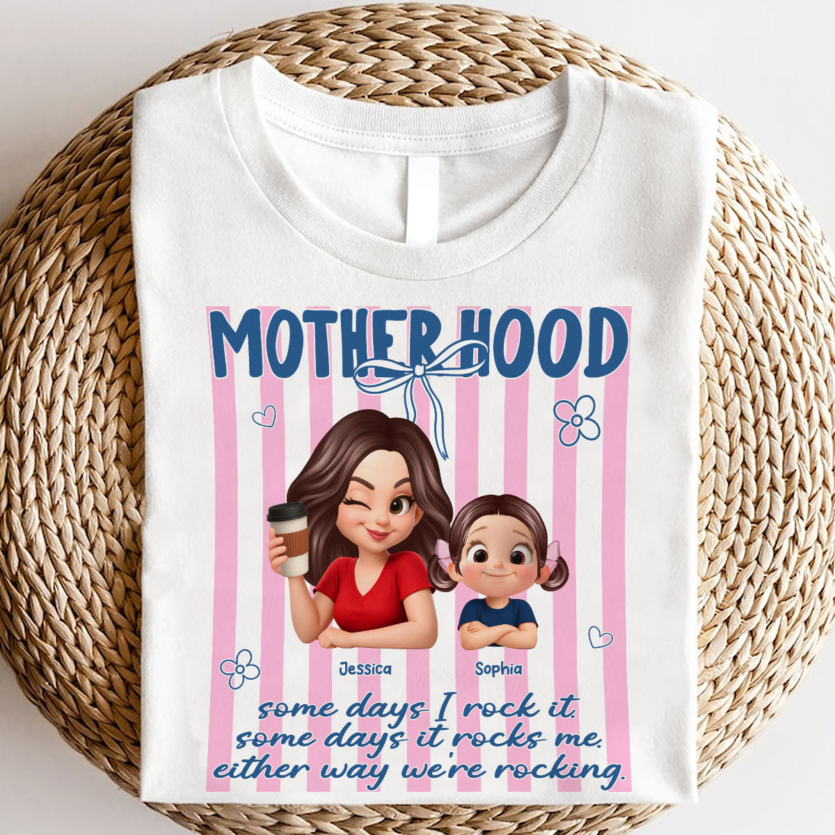 Rockin' the Motherhood - Personalized Shirt - Mother's Day Gift for Mom, Wife