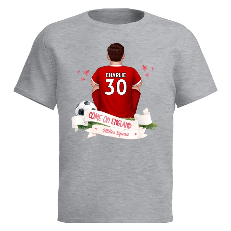Come On England World Cup 2026 T-Shirt - Personalized Family Matching Shirt - Football Fan Tees