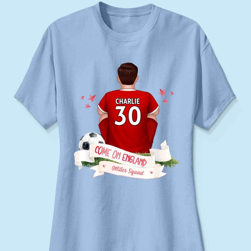 Come On England World Cup 2026 T-Shirt - Personalized Family Matching Shirt - Football Fan Tees