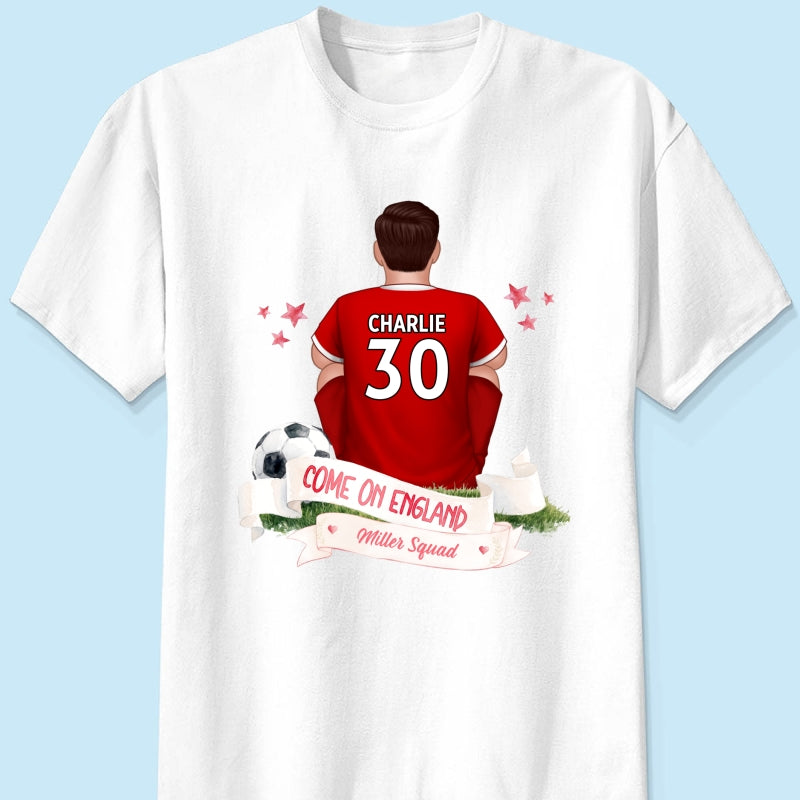Come On England World Cup 2026 T-Shirt - Personalized Family Matching Shirt - Football Fan Tees