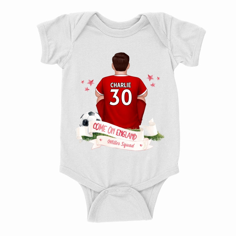 Come On England World Cup 2026 T-Shirt - Personalized Family Matching Shirt - Football Fan Tees
