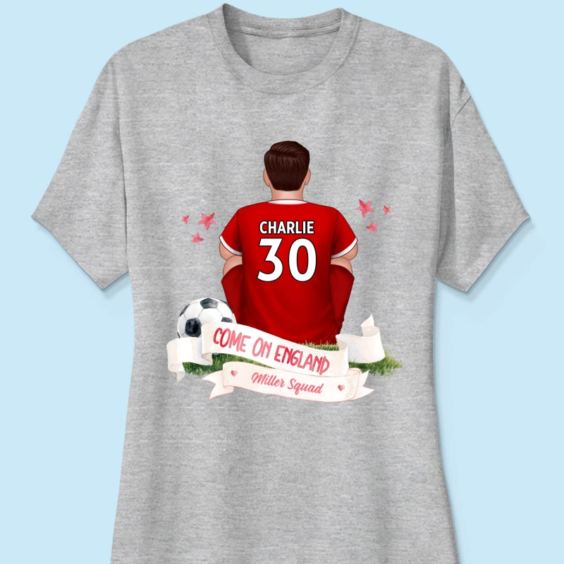 Come On England World Cup 2026 T-Shirt - Personalized Family Matching Shirt - Football Fan Tees