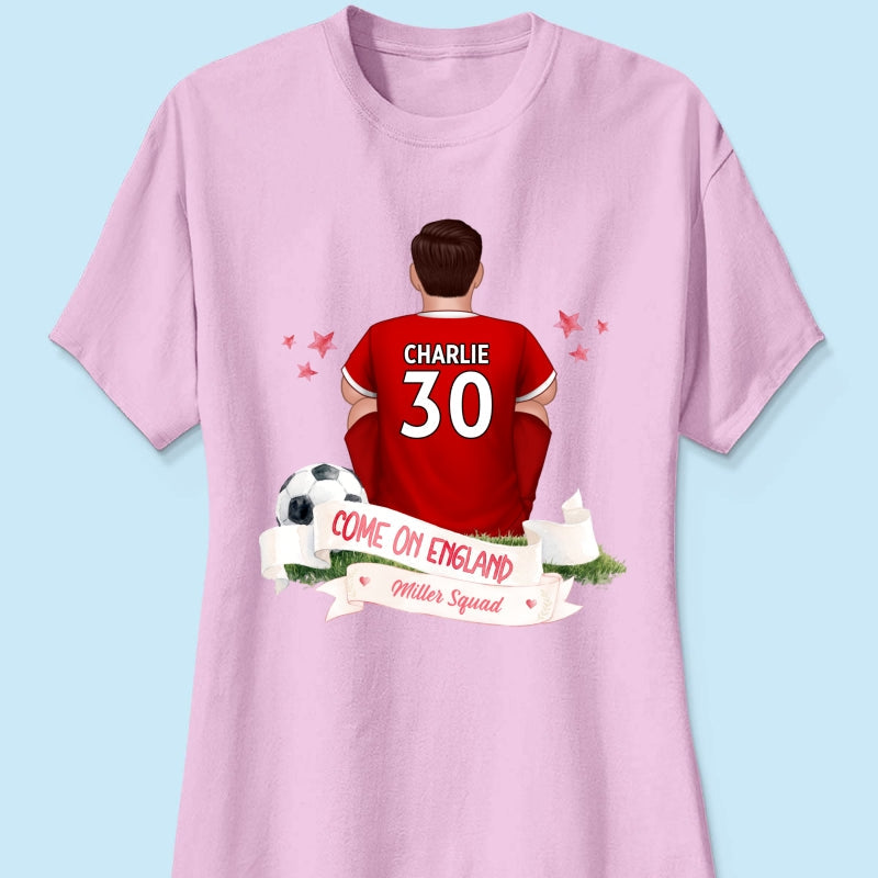Come On England World Cup 2026 T-Shirt - Personalized Family Matching Shirt - Football Fan Tees