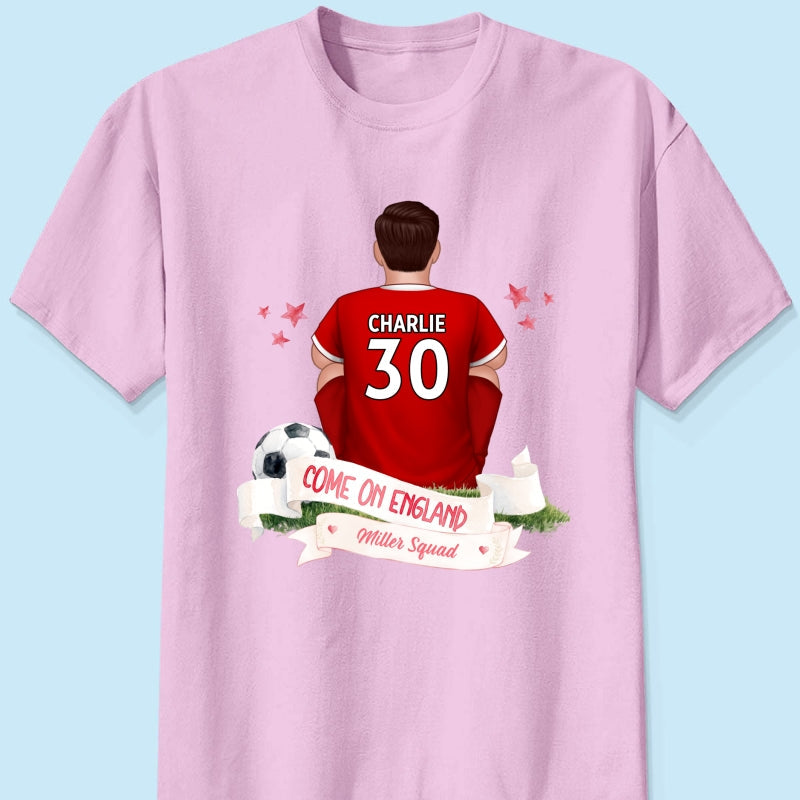 Come On England World Cup 2026 T-Shirt - Personalized Family Matching Shirt - Football Fan Tees