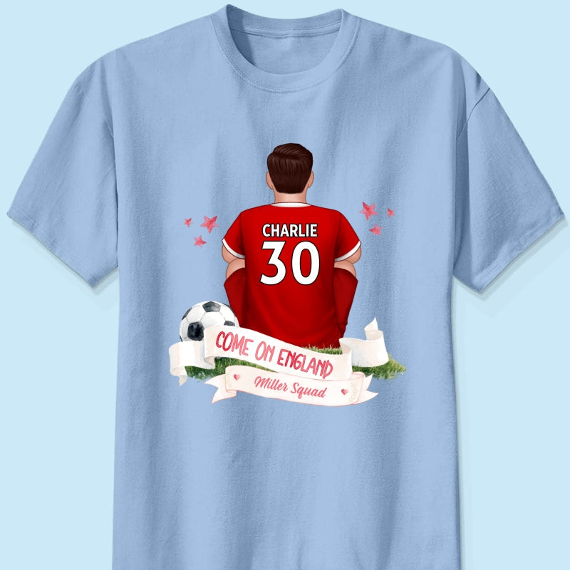 Come On England World Cup 2026 T-Shirt - Personalized Family Matching Shirt - Football Fan Tees
