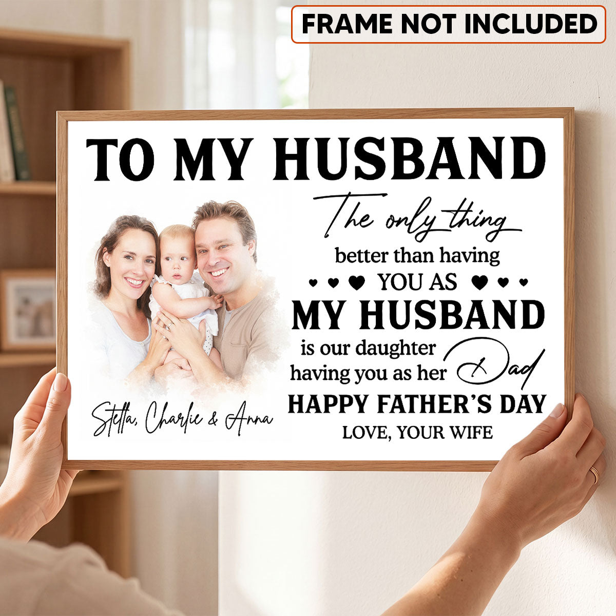 Watercolor Style Custom Photo The Only Thing Better Than Having You As Husband - Personalized Poster - Father's Day Gift For Husband, Dad