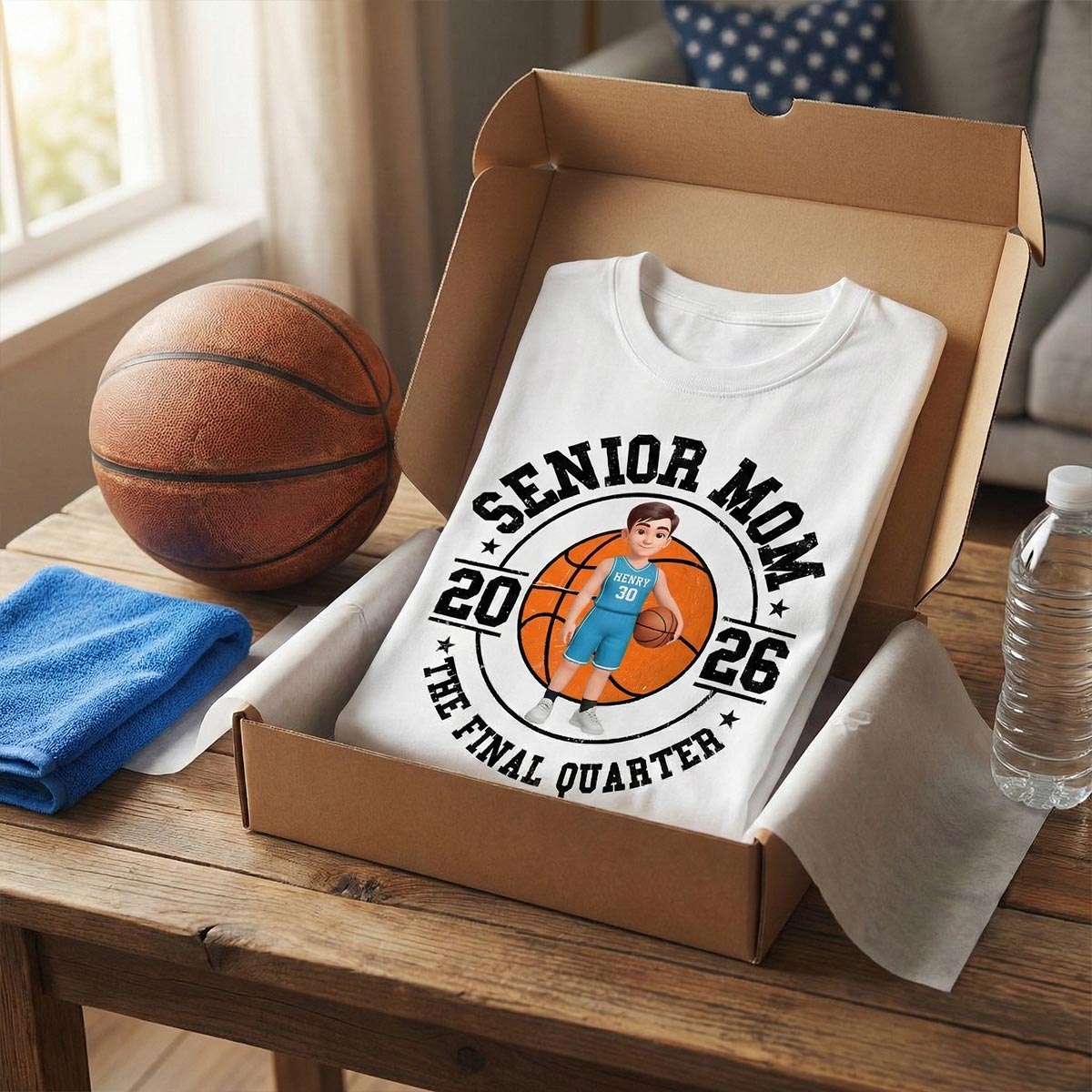 Sport Senior Proud Mom Dad Of Graduate - Personalized Shirt - Basketball, Baseball, Football